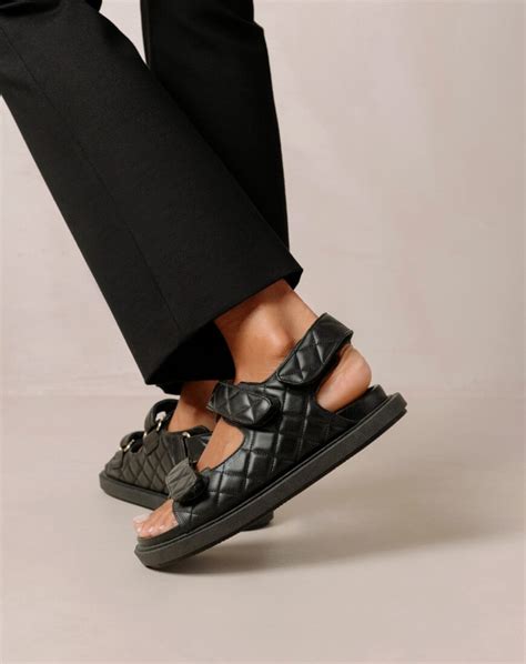 black chanel sandals dupe|chanel daddy sandals dupe.